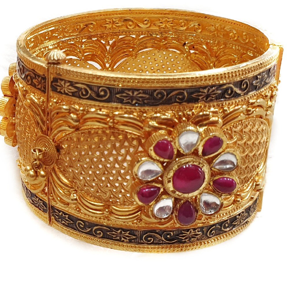 22k gold antique rajputana baloya mga - gp014